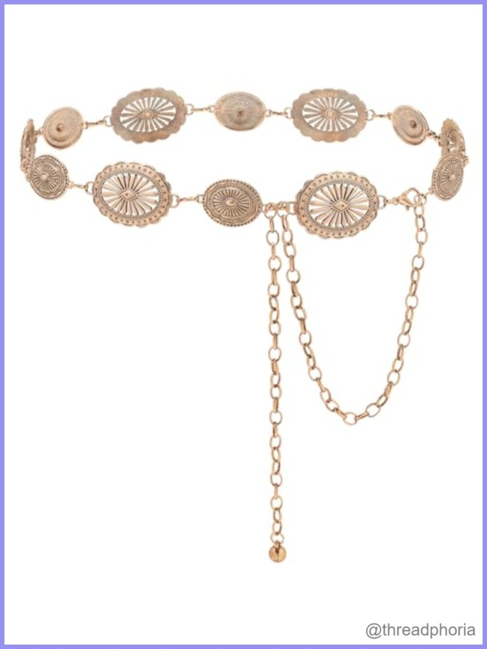 Adjustable Metal Western Waist Chain Belt for Women Dresses Jeans